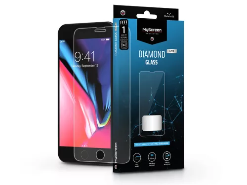 Apple iPhone 7 Plus/8 Plus edzett üveg képernyővédő fólia - MyScreen Protector  Diamond Glass Lite Full Glue - átlátszó