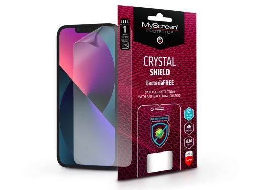 Apple iPhone 13/13 Pro/14/14 Pro képernyővédő fólia - MyScreen Protector        CrystalShield BacteriaFree - 1 db/csomag - átlátszó