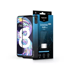   Realme 8/8 Pro edzett üveg képernyővédő fólia - MyScreen Protector Diamond GlassLite Edge2.5D Full Glue - fekete