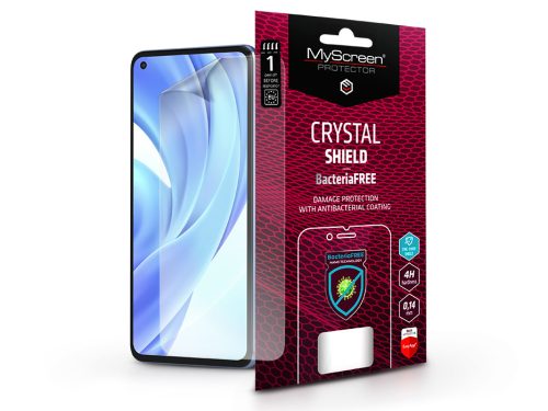 Xiaomi Mi 11 Lite LTE/11 Lite 5G képernyővédő fólia - MyScreen Protector CrystalShield BacteriaFree - 1 db/csomag - átlátszó