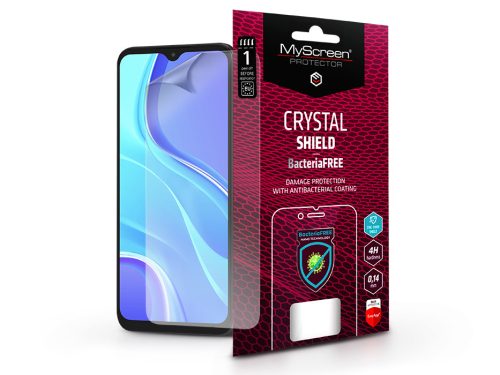 Xiaomi Redmi 9 képernyővédő fólia - MyScreen Protector Crystal Shield           BacteriaFree - 1 db/csomag - átlátszó