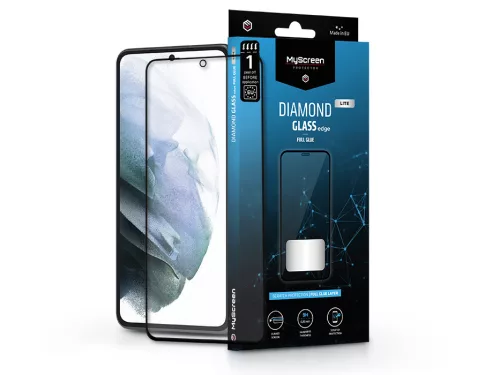MyScreen Diamond Glass Lite Edge 2.5D Full Glue - Samsung G990F Galaxy S21 üvegfólia