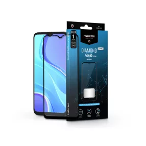   Xiaomi Redmi 9 edzett üveg képernyővédő fólia - MyScreen Protector Diamond GlassLite Edge2.5D Full Glue - fekete