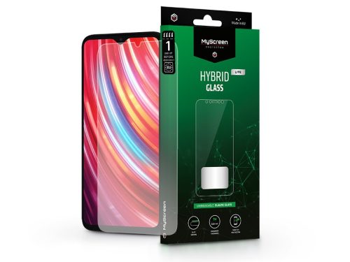 Xiaomi Redmi Note 8 Pro rugalmas üveg képernyővédő fólia - MyScreen Protector   Hybrid Glass Lite - átlátszó