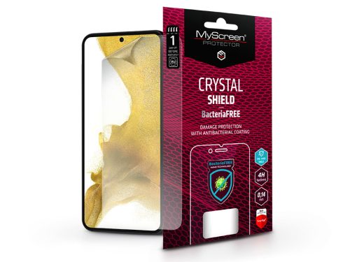 Samsung S901B Galaxy S22 5G/Galaxy S23 képernyővédő fólia - MyScreen Protector  Crystal Shield BacteriaFree - 1 db/csomag - átlátszó