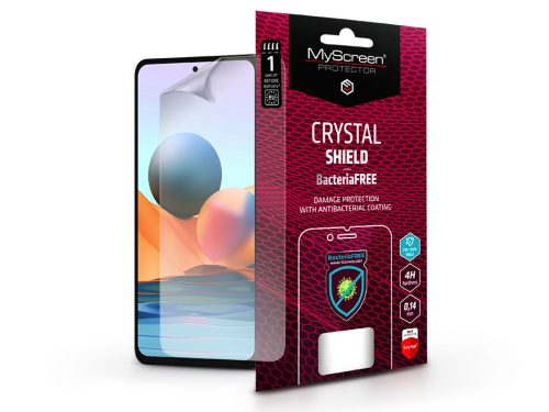 Xiaomi Redmi Note 10 Pro/10 Pro Max képernyővédő fólia - MyScreen Protector     Crystal Shield BacteriaFree - 1 db/csomag - átlátszó