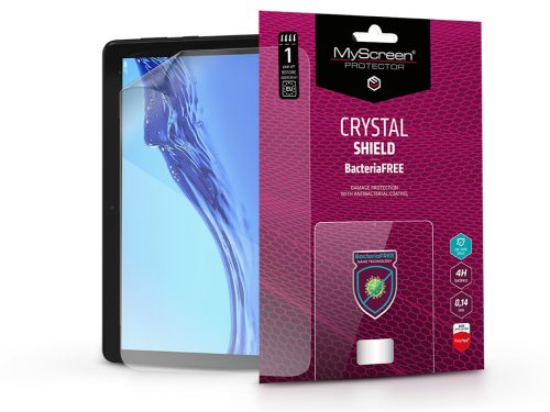 Huawei MediaPad T5 10.1 képernyővédő fólia - MyScreen Protector Crystal Shield  BacteriaFree - 1 db/csomag - átlátszó