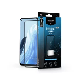   Oppo Reno7 5G edzett üveg képernyővédő fólia - MyScreen Protector Diamond Glass Lite Edge2.5D Full Glue - fekete