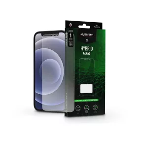   Apple iPhone 12/12 Pro rugalmas üveg képernyővédő fólia - MyScreen Protector    Hybrid Glass Green - átlátszó