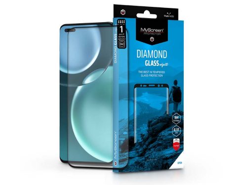 Honor Magic 4/Magic 4 Pro/Magic 4 Ultimate edzett üveg képernyővédő fólia ívelt kijelzőhöz - MyScreen Protector Diamond Glass Edge3D - fekete