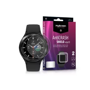   Samsung Galaxy Watch 4 Classic (46 mm) ütésálló képernyővédő fólia - MyScreen   Protector AntiCrash Shield Edge3D - 2 db/csomag - átlátszó