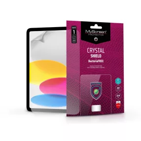   Apple iPad 10.9 (2022) képernyővédő fólia - 1 db/csomag - Crystal Shield        BacteriaFree - átlátszó