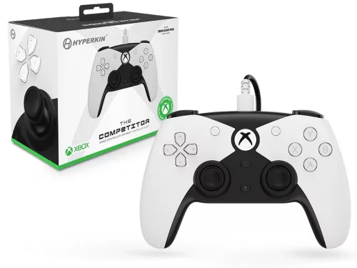 Hyperkin Competitor Xbox Series|One/Windows 11|10 fehér Xbox liszenszelt vezetékes kontroller