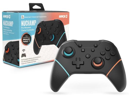 Armor3 NuChamp Nintendo Switch 2/OLED/Switch Kék/Narancssárga vezeték nélküli kontroller
