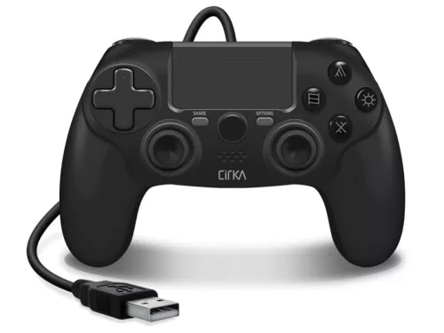 Cirka NuForce PS4/PC/Mac fekete vezetékes kontroller