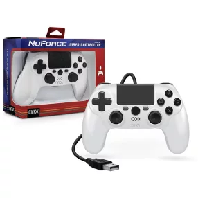 Cirka NuForce PS4/PC/Mac fehér vezetékes kontroller