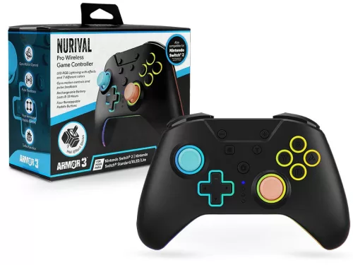 Armor3 NuRival Switch 2/OLED/Switch Kék/Narancssárga vezeték nélküli Hall Effect Stick kontroller