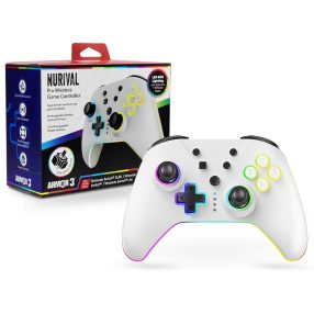   Armor3 NuRival Nintendo Switch OLED/Switch Fehér vezeték nélküli Hall Effect Stick kontroller