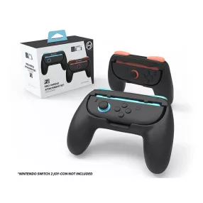   Hyperkin Nintendo Switch 2 Fekete ergonomikus markolat csomag Joy-Con kontrollerhez (2 db)