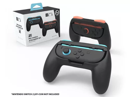 Hyperkin Nintendo Switch 2 Fekete ergonomikus markolat csomag Joy-Con kontrollerhez (2 db)