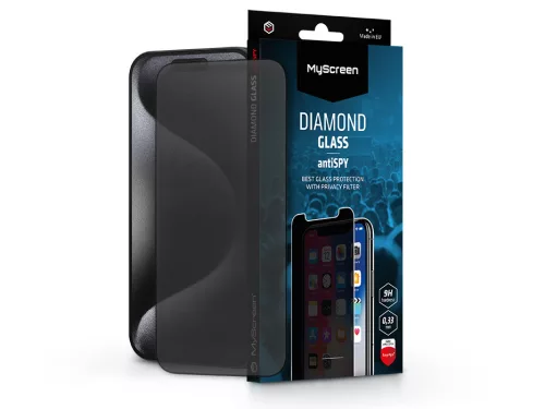 MyScreen antiSPY - Apple iPhone 15 Pro üvegfólia beteketintés elleni védelemmel