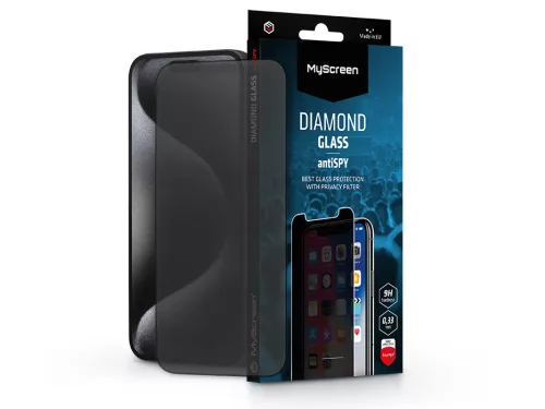 MyScreen antiSPY - Apple iPhone 15 Pro Max üvegfólia beteketintés elleni védelemmel
