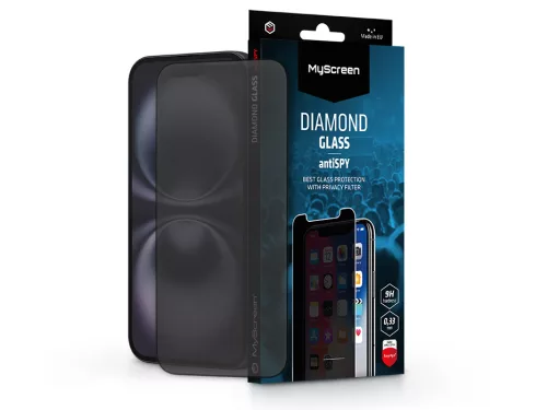 MyScreen antiSPY - Apple iPhone 16 üvegfólia beteketintés elleni védelemmel