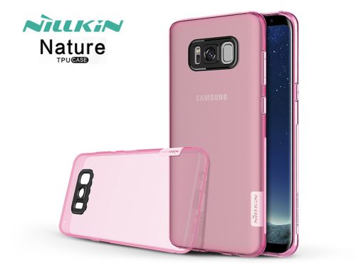 Samsung G955F Galaxy S8 Plus szilikon hátlap - Nillkin Nature - pink