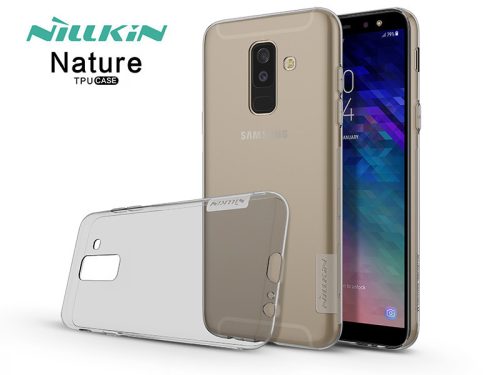 Samsung A605 Galaxy A6 Plus (2018) szilikon hátlap - Nillkin Nature - szürke