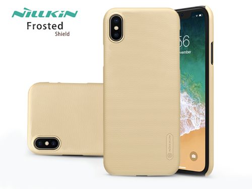 Apple iPhone XS Max hátlap - Nillkin Frosted Shield - gold