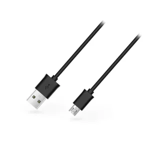   USB - micro USB adat- és töltőkábel 100 cm-es vezetékkel - fekete (ECO csomagolás)