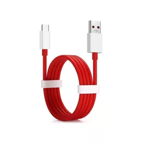   USB - USB Type-C gyári adat- és töltőkábel 100 cm-es vezetékkel - OnePlus D301 -piros (ECO csomagolás)