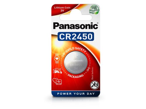 Panasonic CR2450 lithium gombelem - 3V - 1 db/csomag