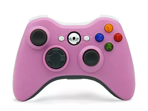 Vezeték nélküli Xbox 360/PC kompatibilis rózsaszín kontroller (USB Adapterrel)