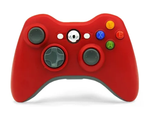 Vezeték nélküli Xbox 360/PC kompatibilis piros kontroller (USB Adapterrel)