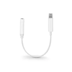 Lightning adapter 3,5 mm jack füllhallgatóhoz - fehér