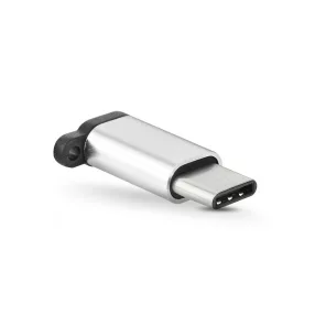 Micro USB - USB Type-C adapter - ezüst