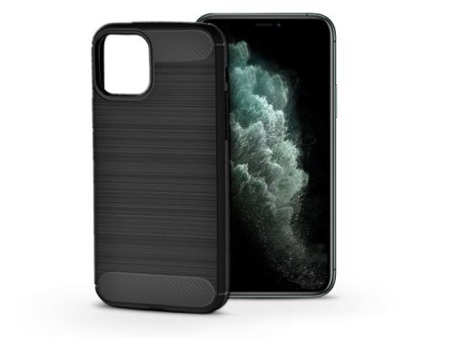 Apple iPhone 11 Pro Max szilikon hátlap - Carbon - fekete
