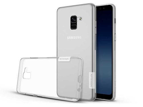 Samsung A730F Galaxy A8 Plus (2018) szilikon hátlap - Soft Clear - transparent