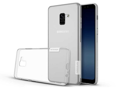 Samsung A730F Galaxy A8 Plus (2018) szilikon hátlap - Soft Clear - átlátszó