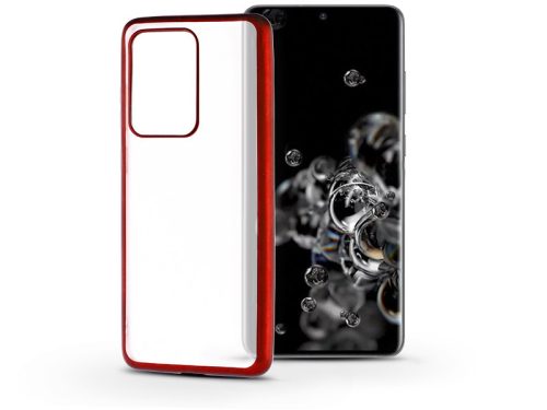 Samsung G988F Galaxy S20 Ultra szilikon hátlap - Electro Matt - piros