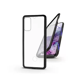   Samsung G980F Galaxy S20 mágneses, 2 részes hátlap előlapi üveggel - Magneto 360 - fekete