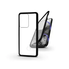   Samsung G988F Galaxy S20 Ultra mágneses, 2 részes hátlap előlapi üveggel - Magneto 360 - fekete