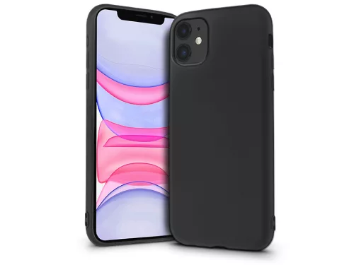 Apple iPhone 11 szilikon hátlap - Soft Premium - fekete