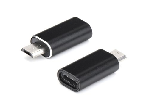 Lightning - micro USB adapter - fekete