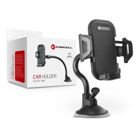   Forcell műszerfalra / szélvédőre helyezhető autós tartó - Forcell Carbon Car    Holder 17 cm - fekete