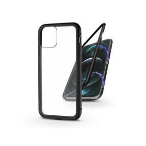   Haffner Magneto 2 részes tok előlapi üveg nélkül - Apple iPhone 12 Pro Max - fekete