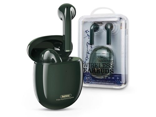 Remax Bluetooth sztereó TWS headset v5.0 + töltőtok - Remax TWS-23 Magnetic Wireless Earbuds - green