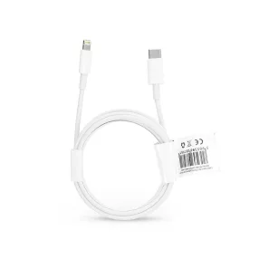  USB Type-C - Lightning adat- és töltőkábel 2 m-es vezetékkel - C973 PD 18W Type-C Cable for Lightning - 2A - fehér - ECO csomagolás