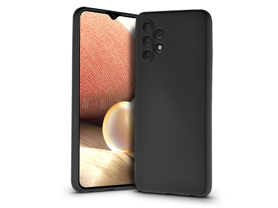 Samsung A325F Galaxy A32 LTE szilikon hátlap - Soft Premium - fekete